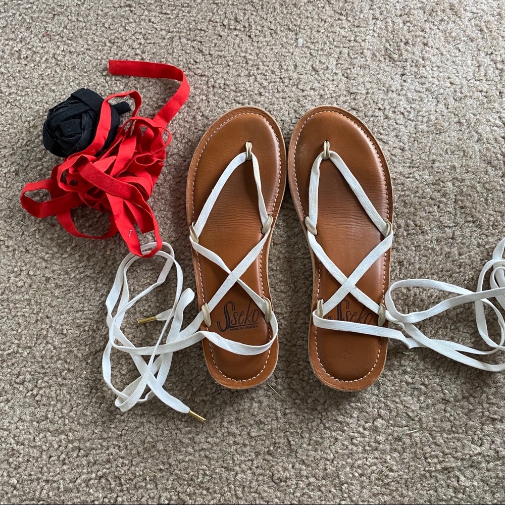 Sseko ribbon sandals size 9